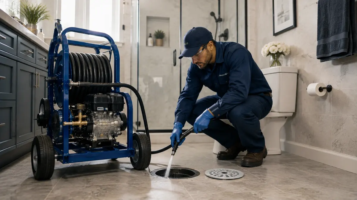 Bathroom Drain Hydro Jetting in Westminster