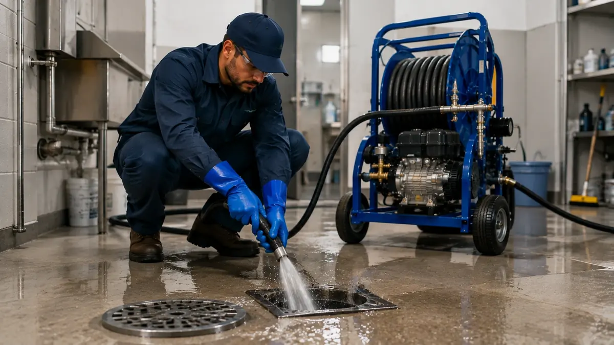 Floor Drain Hydro Jet Cleaning in Westminster