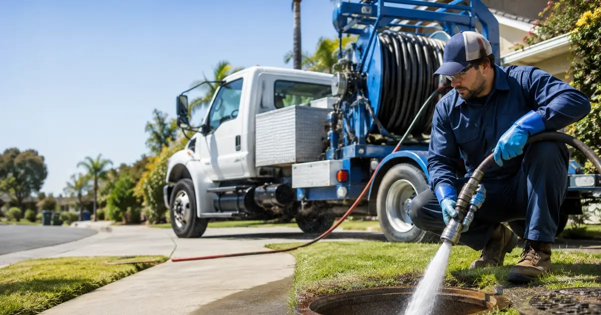 Hydro jet sewer cleaning Westminster