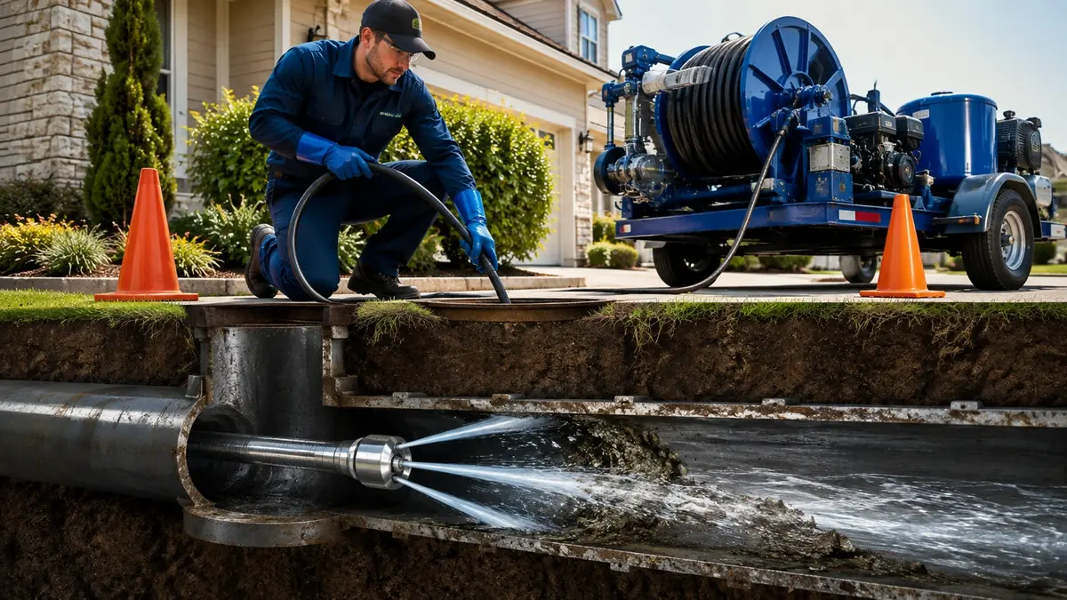 Main Sewer Line Hydro Jet Cleaning in Westminster
