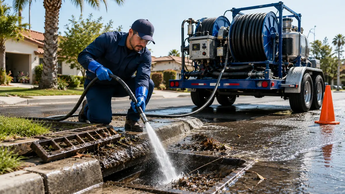 Storm Drain Hydro Jet Cleaning in Westminster