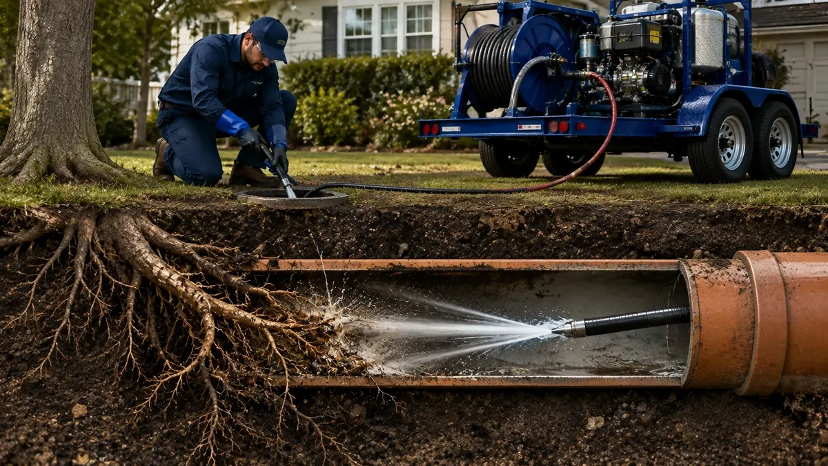 Tree Root Removal with Hydro Jetting in Westminster